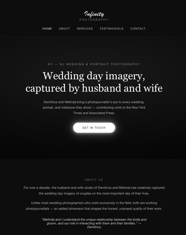 Customer website after Studio-D redesign