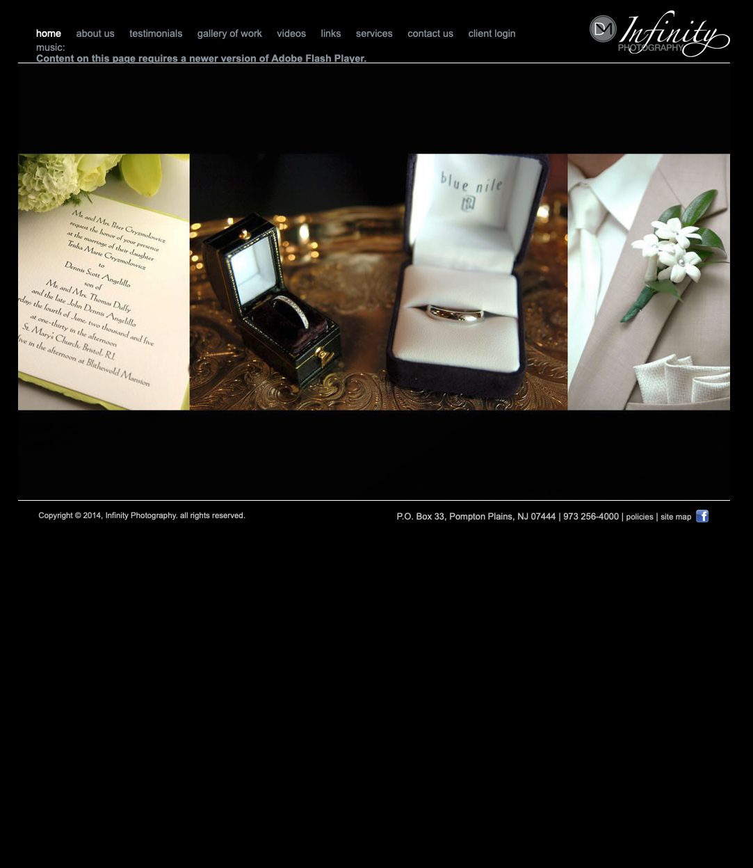 Customer website before Studio-D redesign